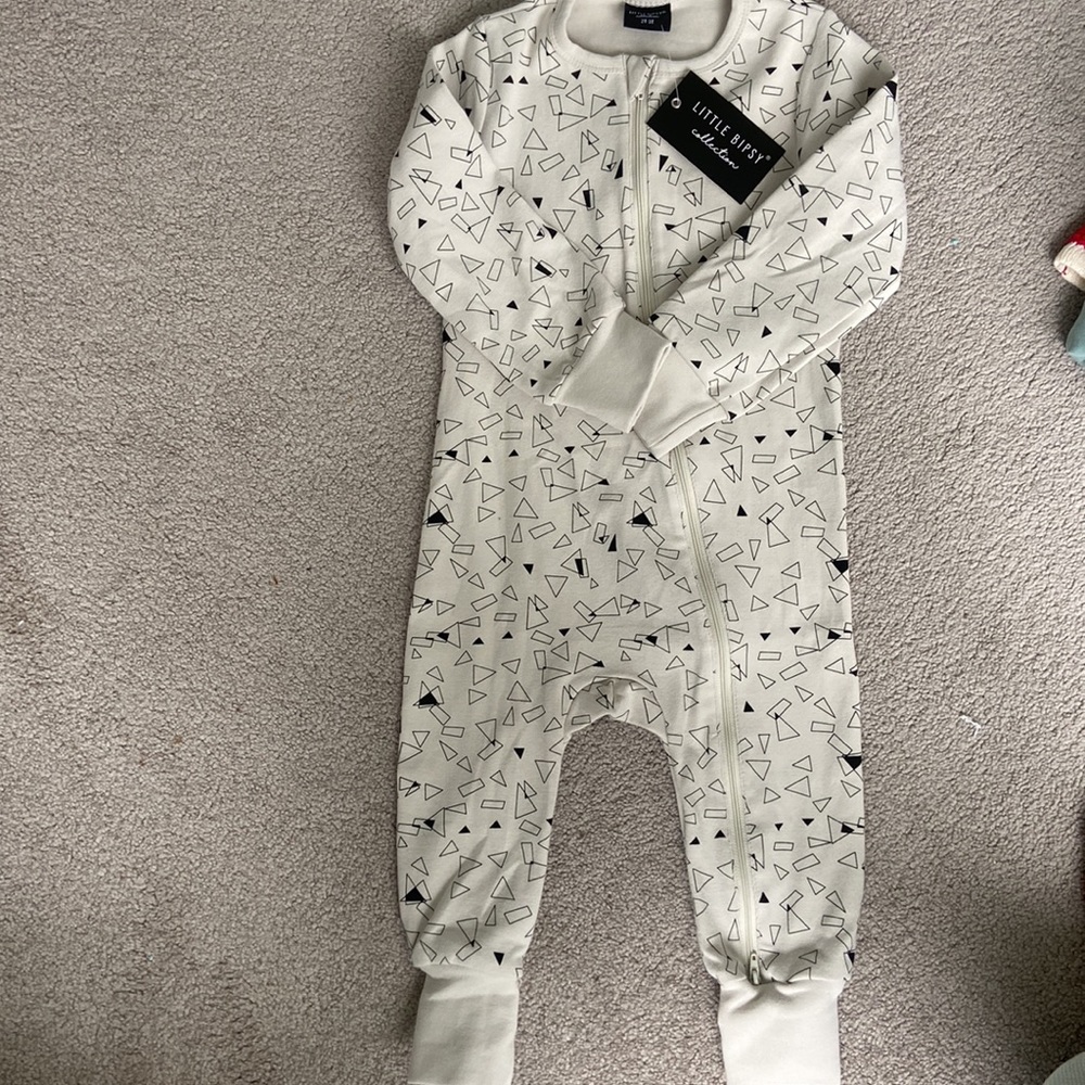 Little Bipsy one piece geometric outfit